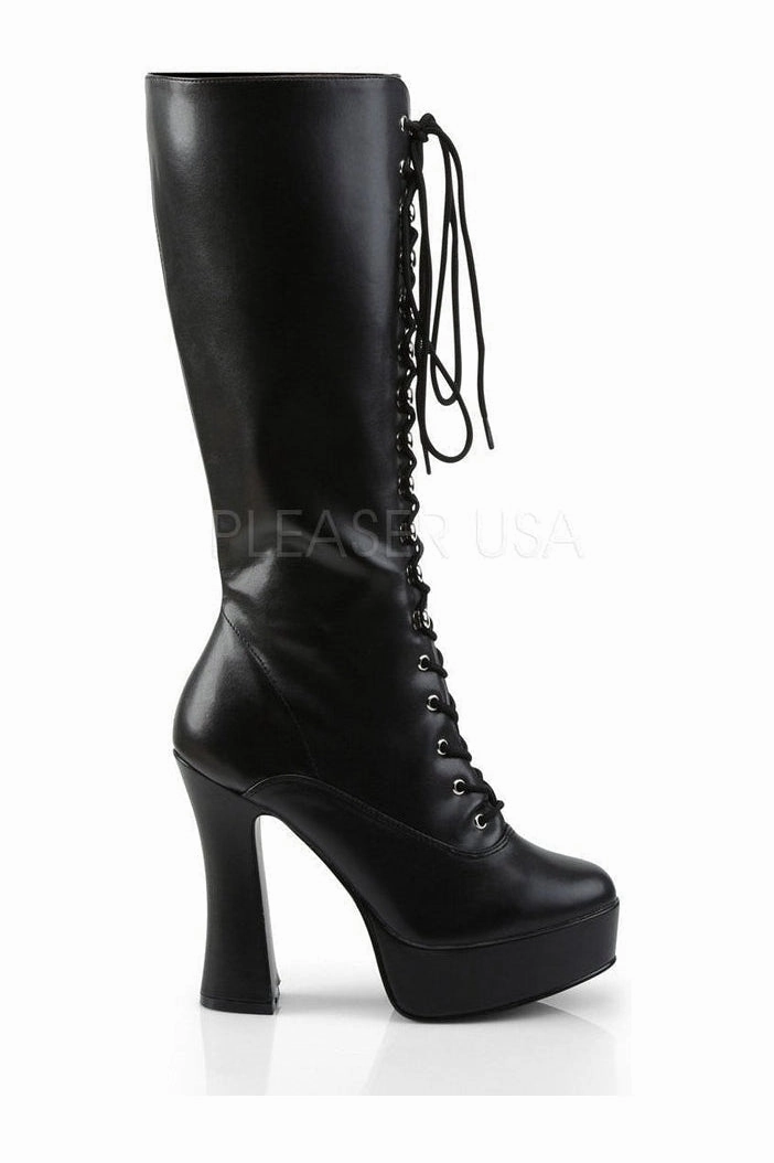 ELECTRA-2020 Platform Boot  | Black Faux Leather