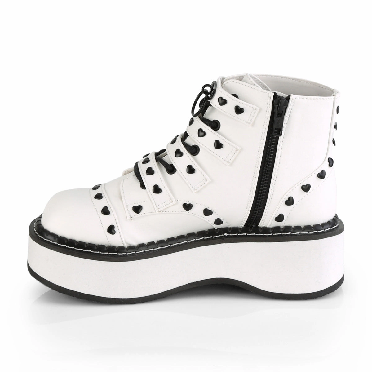 EMILY-315  White Vegan Leather