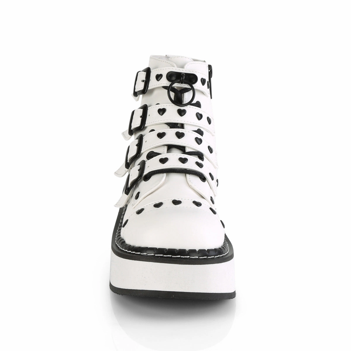 EMILY-315  White Vegan Leather