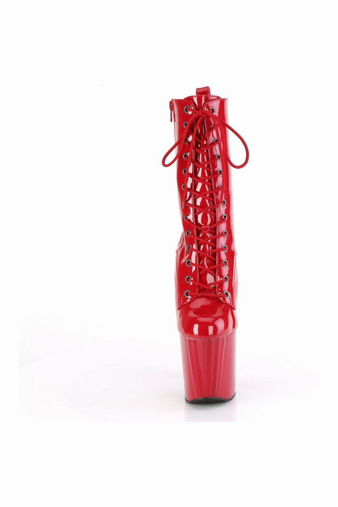 ENCHANT-1040 Red Patent Knee Boot