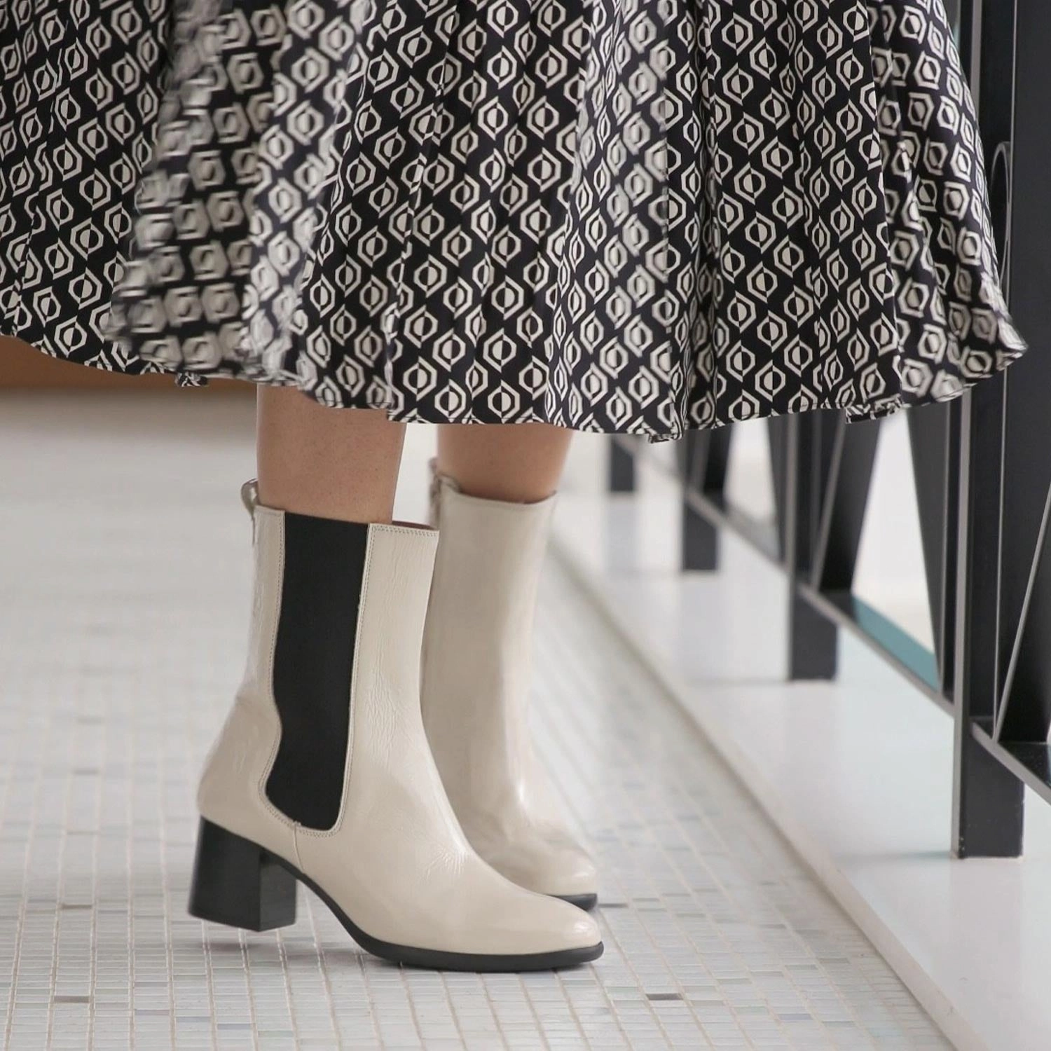 Fern: Cream Patent Leather