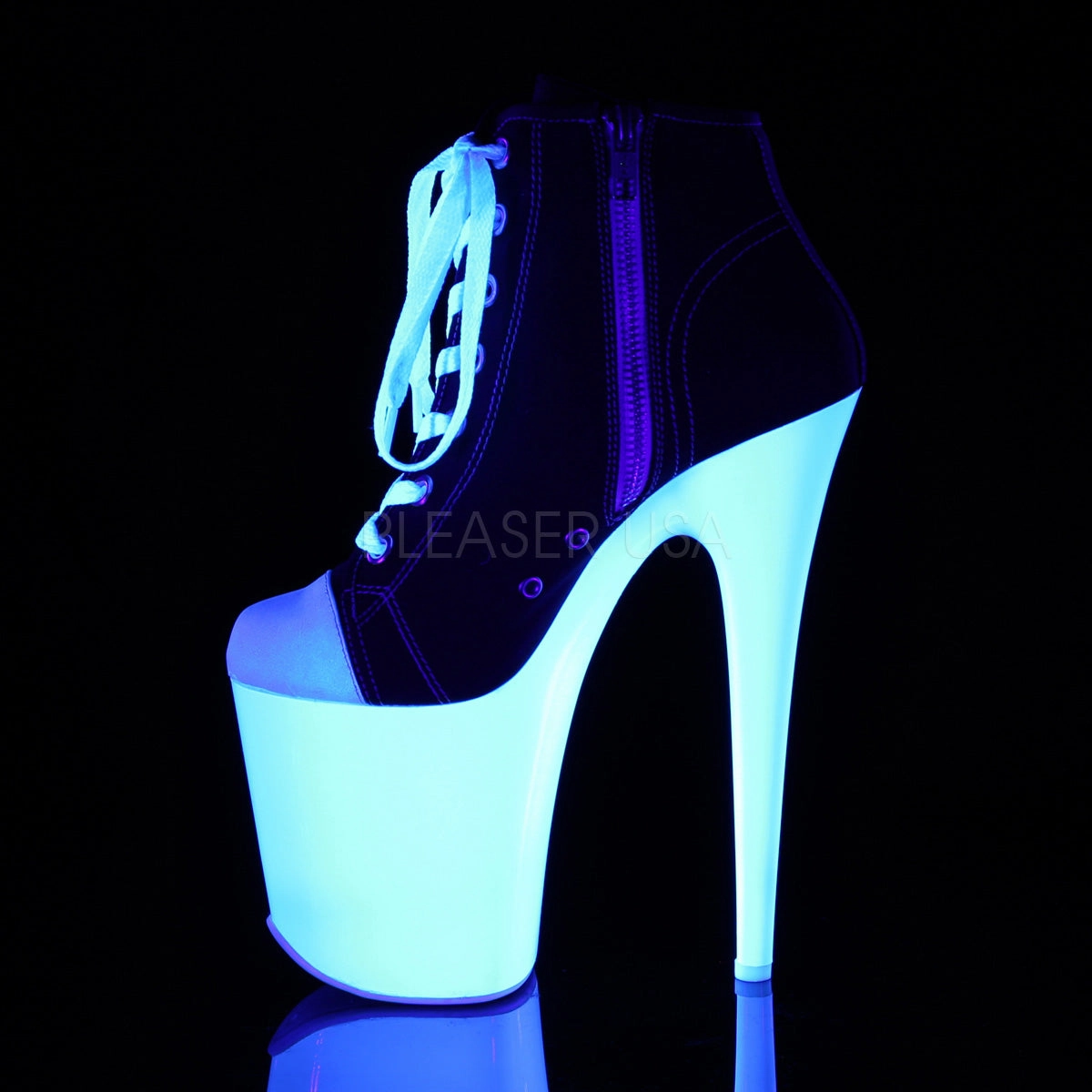 FLAMINGO-800SK-02  Black Canvas/Neon White
