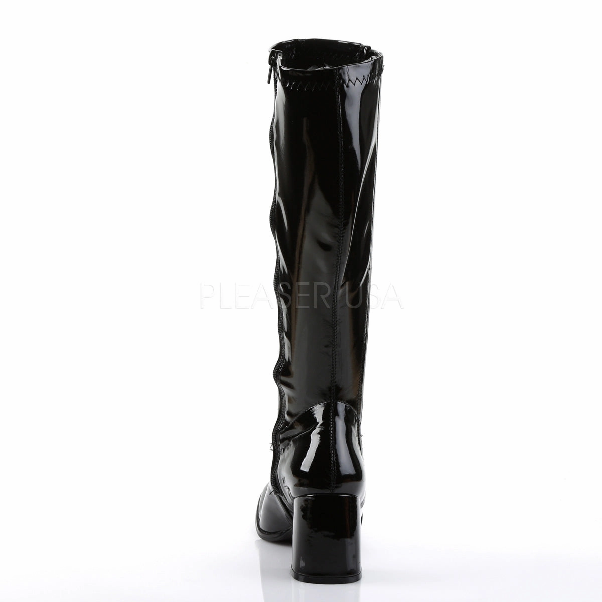 GOGO-303  Black Str Patent-Clear Tpu