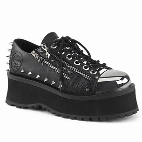 GRAVEDIGGER-04  Black Vegan Leather
