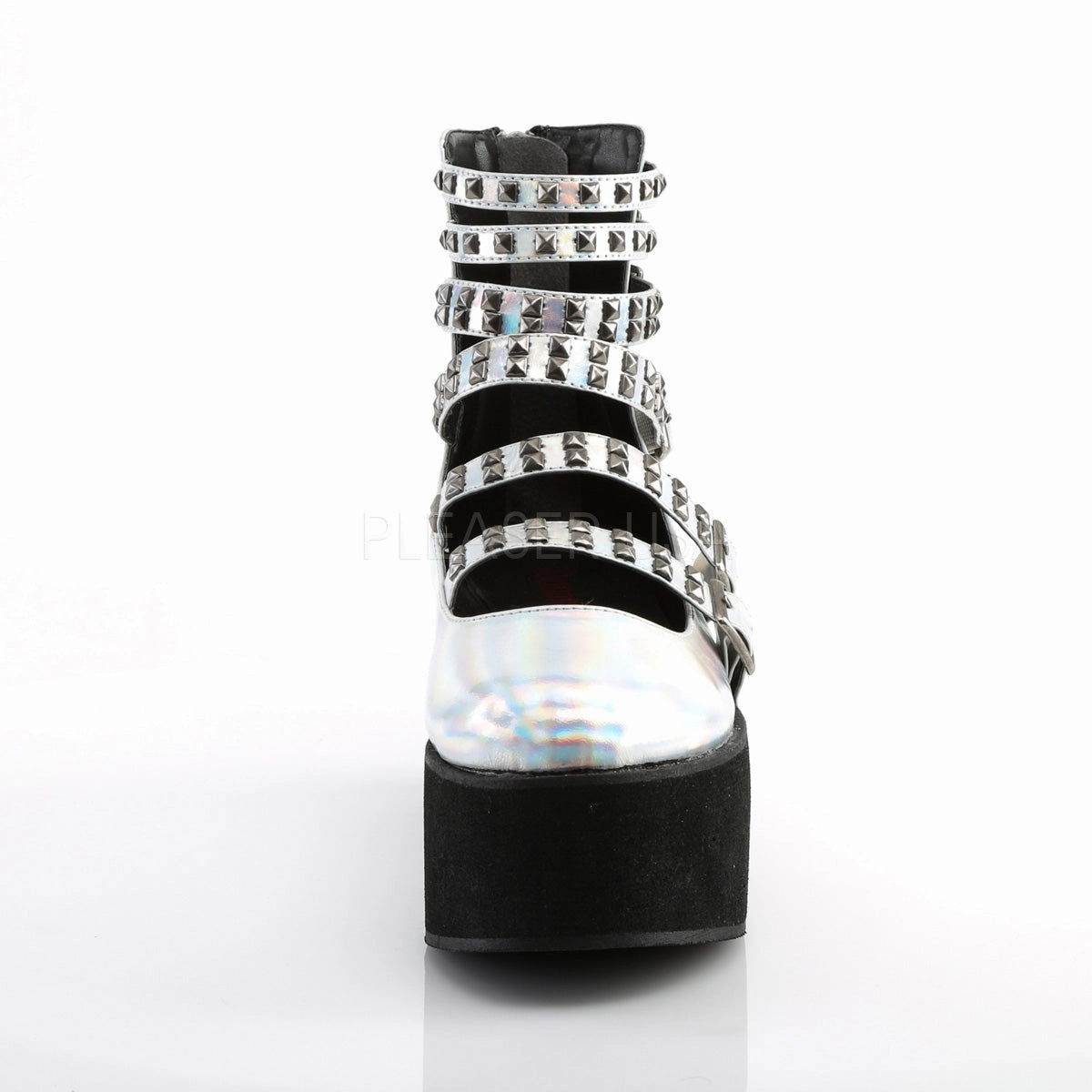 GRIP-31  Silver Hologram Vegan Leather