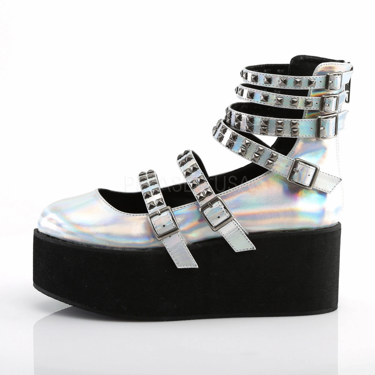 GRIP-31  Silver Hologram Vegan Leather
