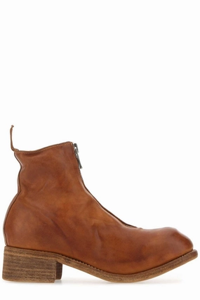 Guidi PL1 Zipped Round Toe Boots