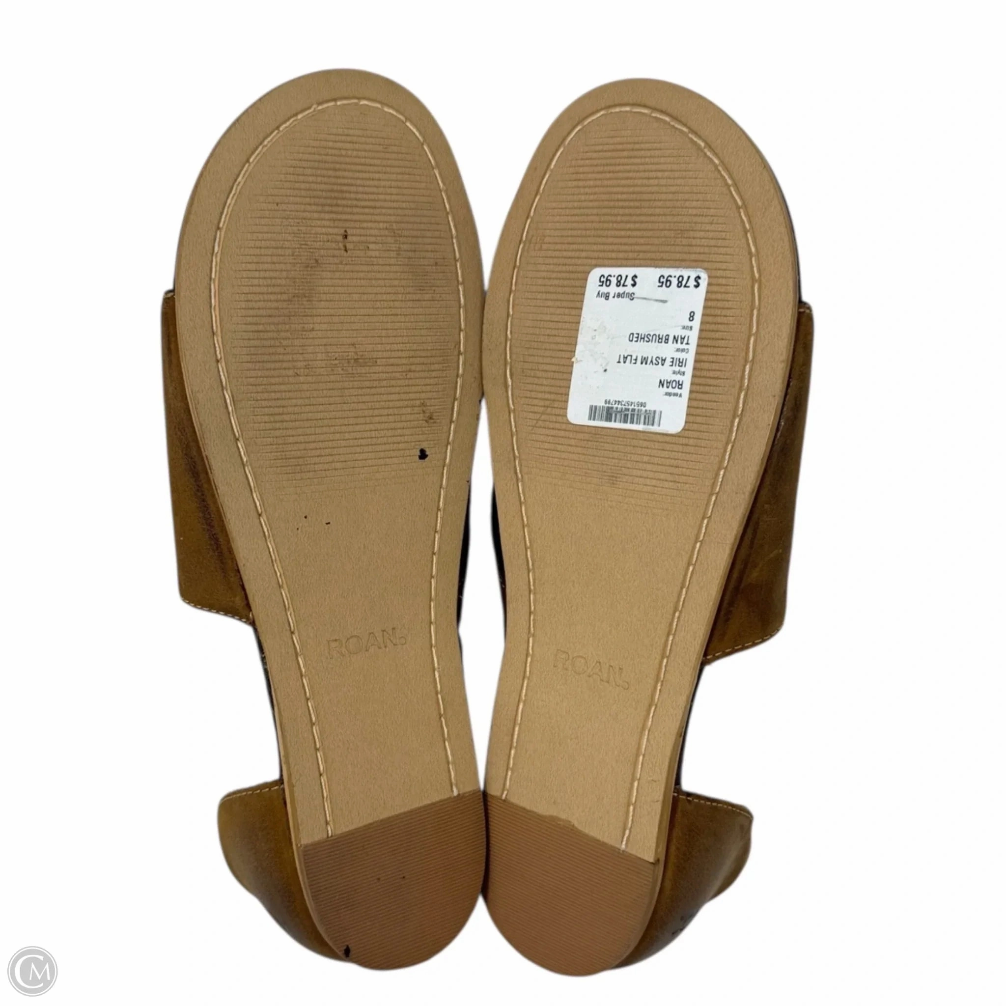 Irie ASYM Flat Sandals By Roan In Tan Brushed, Size: 8