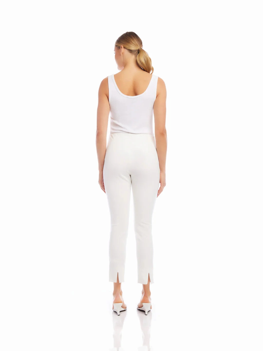 Ivory Magic Ankle Slit Pant