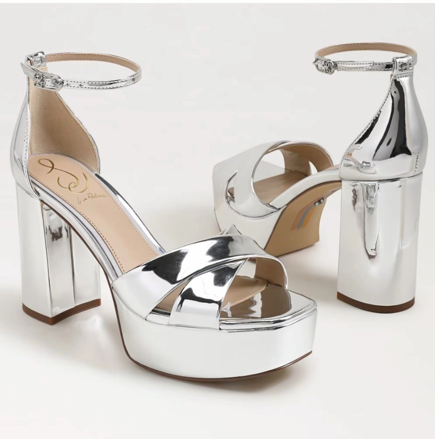 Jullian Platform Heel Soft Silver Metallic