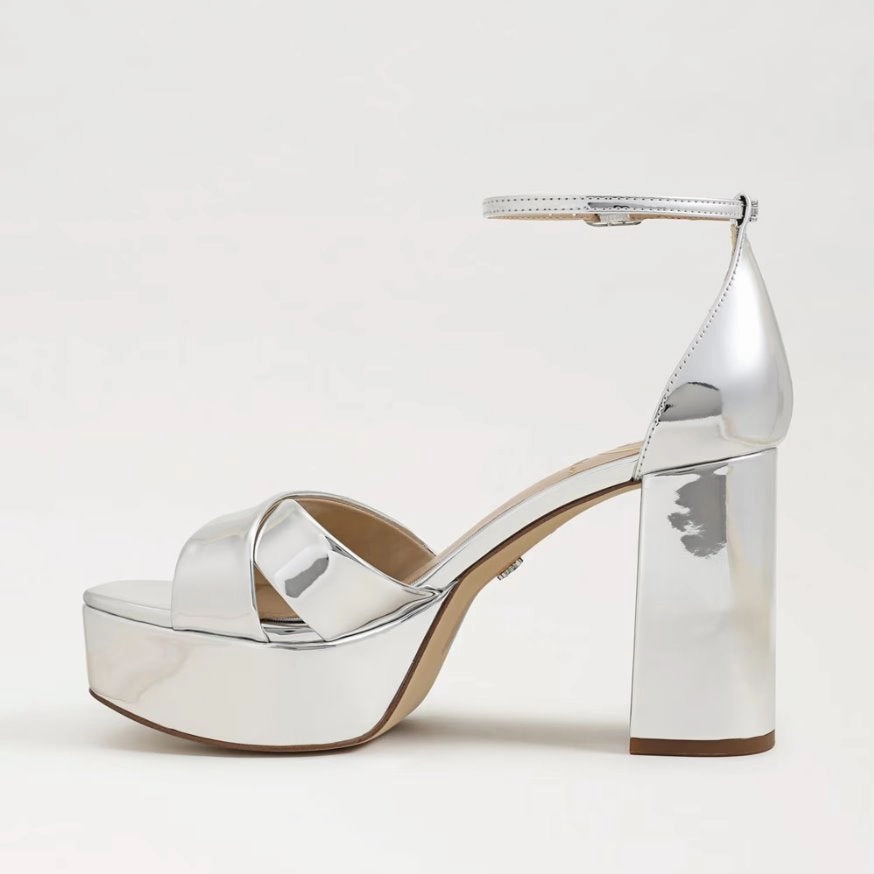 Jullian Platform Heel Soft Silver Metallic