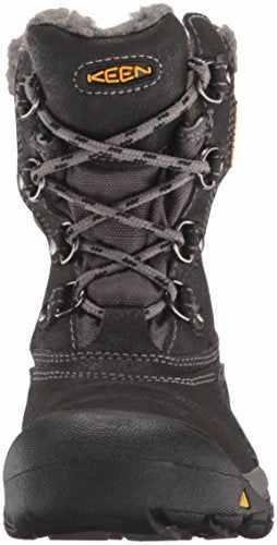KEEN Unisex-Kinder Basin WP Trekking-& Wanderstiefel. Schwarz (Black/Gargoyle)