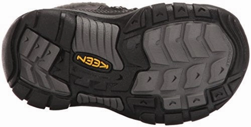 KEEN Unisex-Kinder Basin WP Trekking-& Wanderstiefel. Schwarz (Black/Gargoyle)