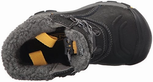 KEEN Unisex-Kinder Basin WP Trekking-& Wanderstiefel. Schwarz (Black/Gargoyle)