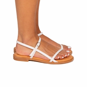 Keon White Leather