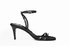 LAURA Black Brushed Leather