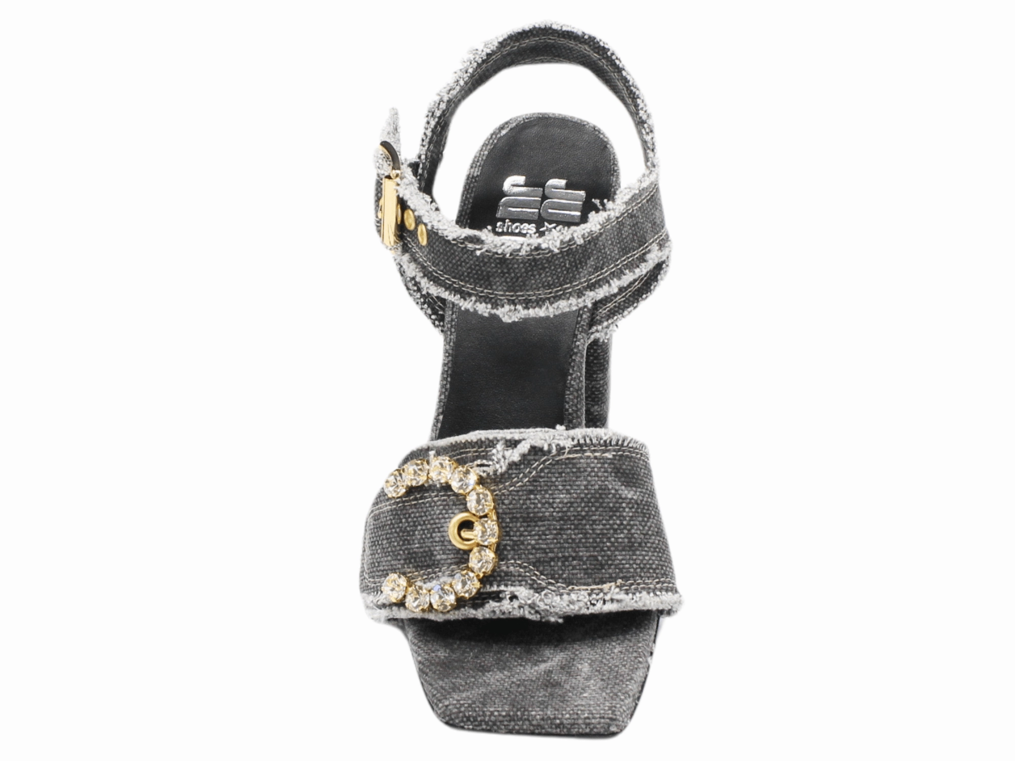 M284 Denim Heeled Sandal