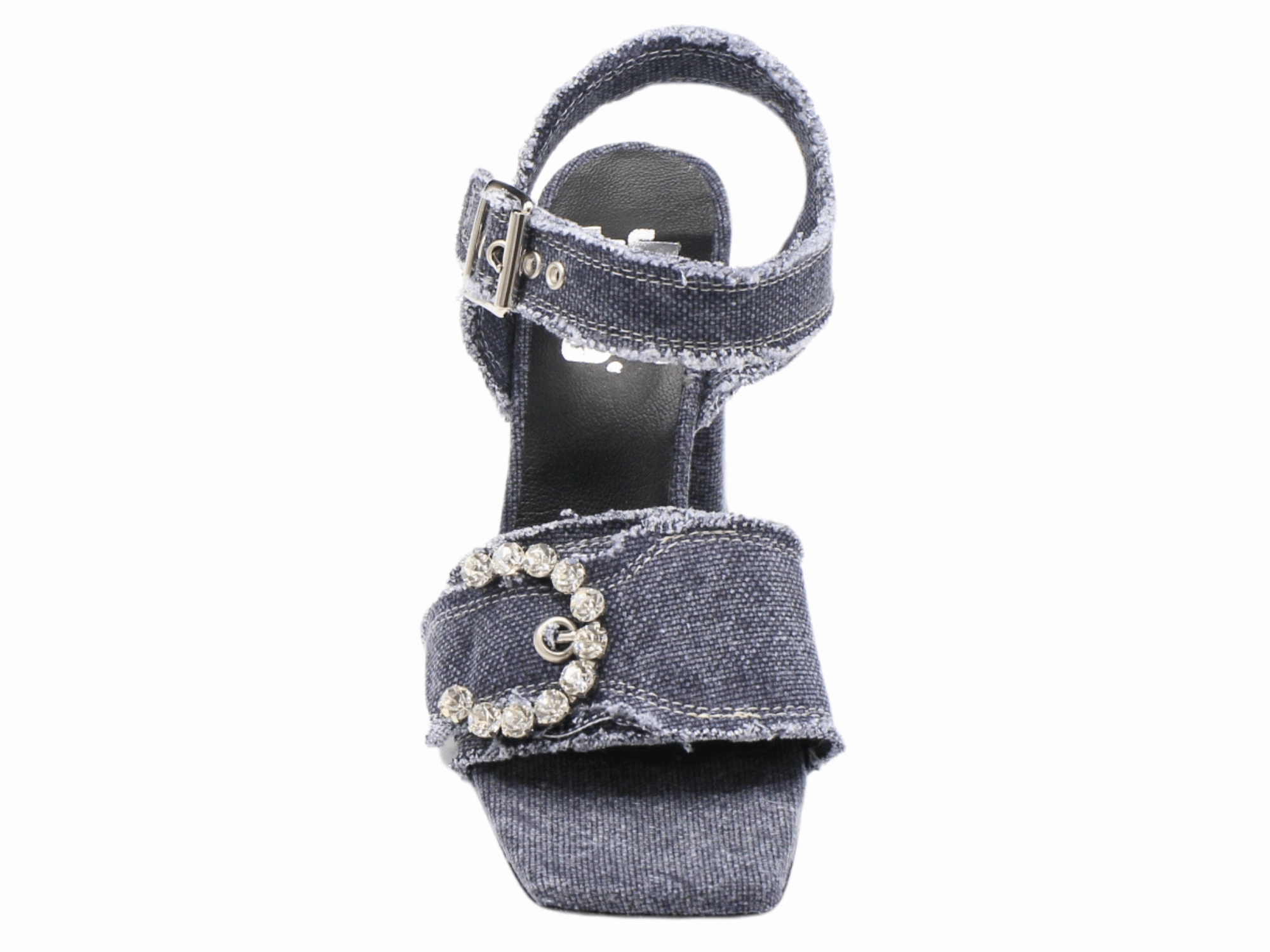 M284 Denim Heeled Sandal
