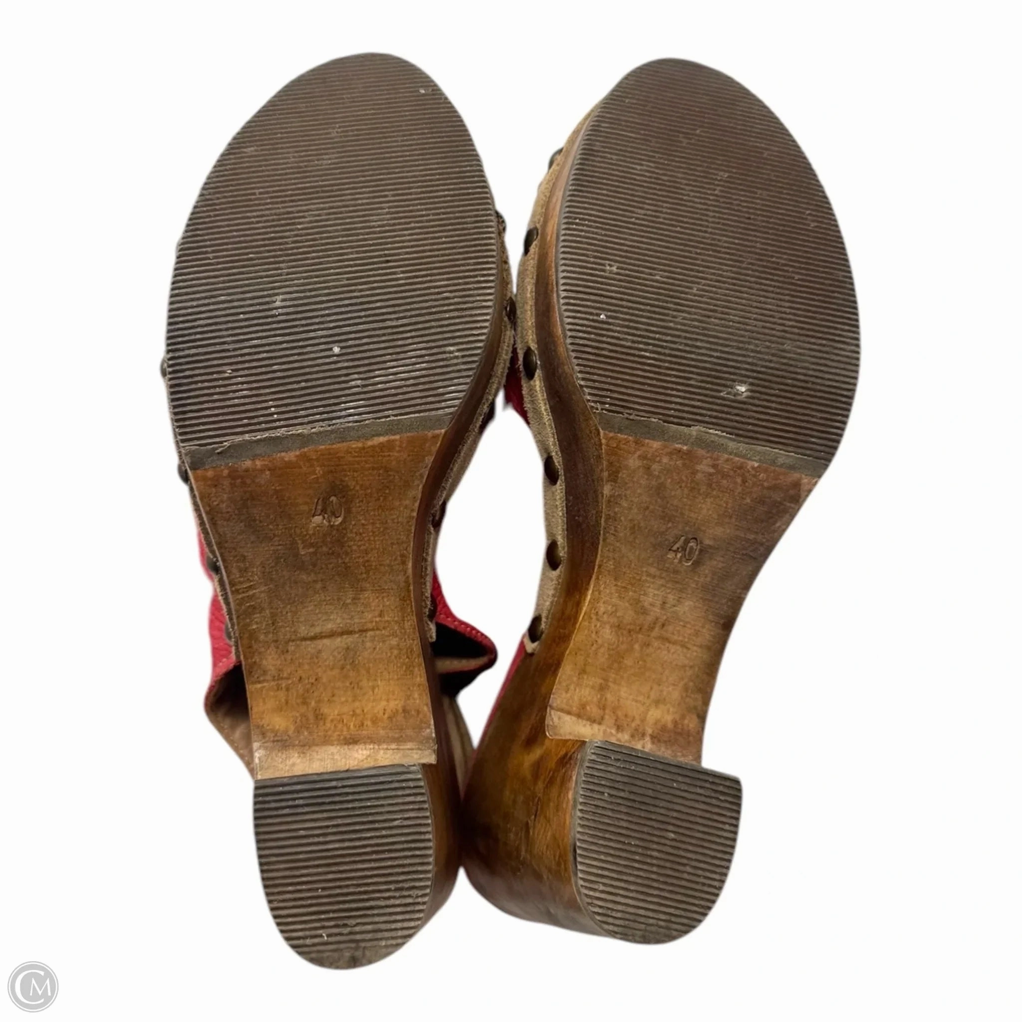 Mariel500 Sandals Heels Platform By Cubanas In Red, Size: 9