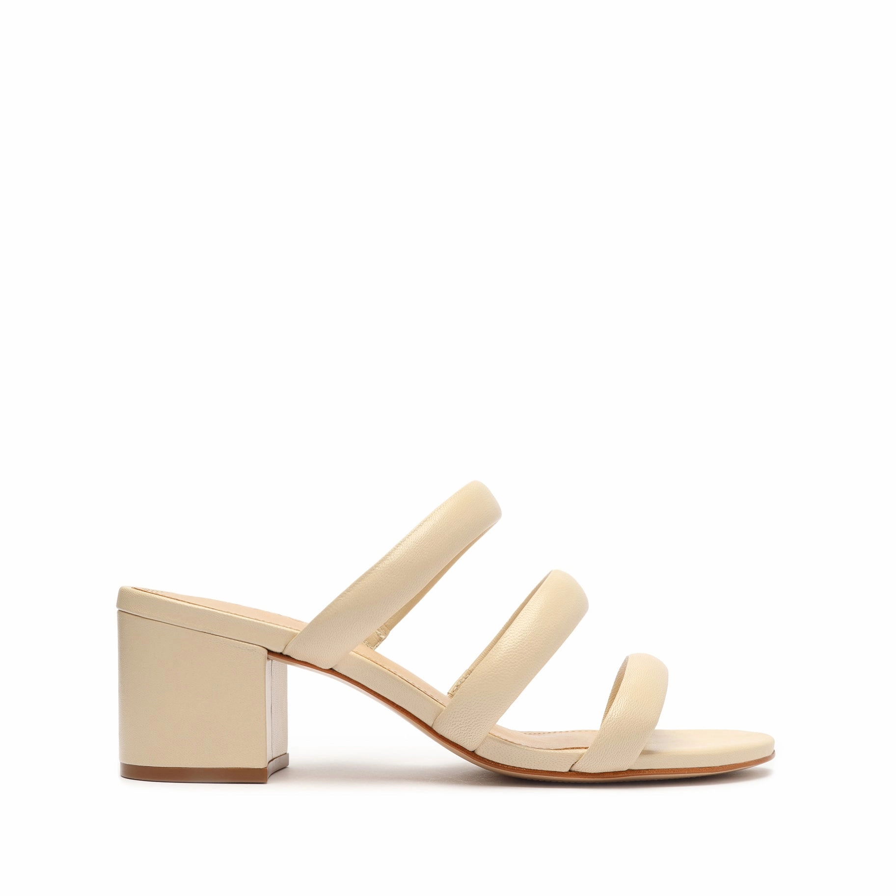 Olly Mid Block Nappa Leather Sandal