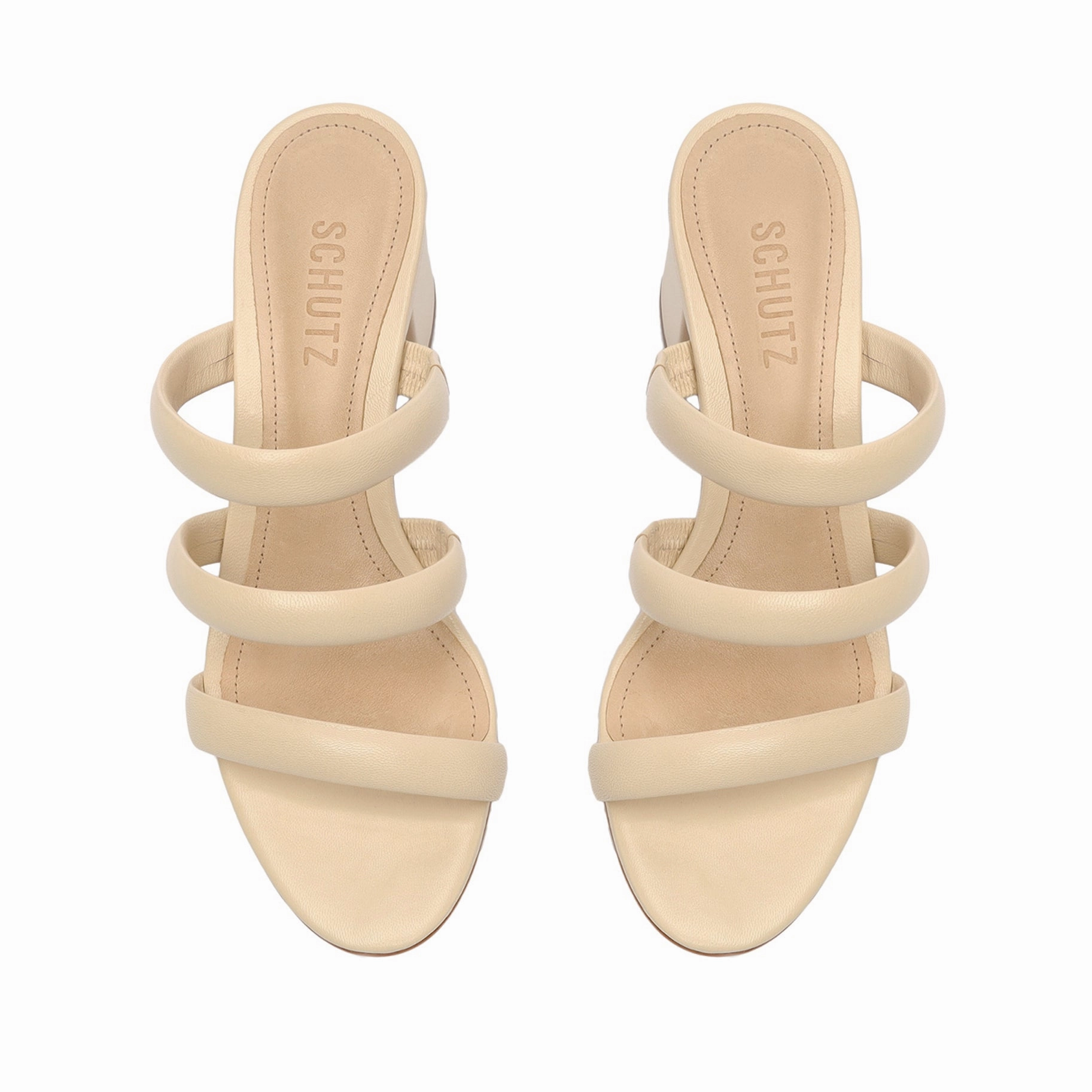 Olly Mid Block Nappa Leather Sandal