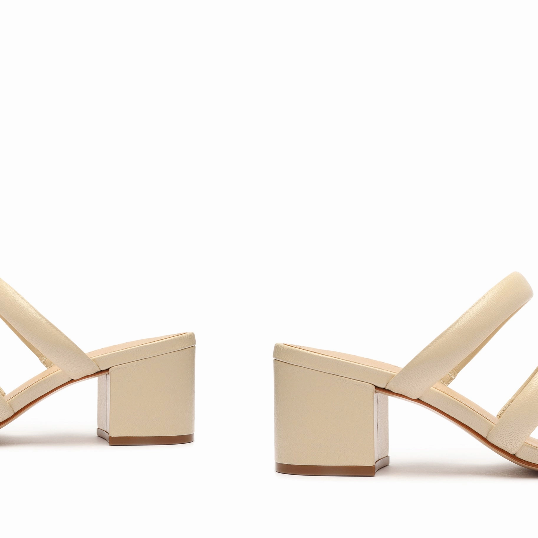 Olly Mid Block Nappa Leather Sandal