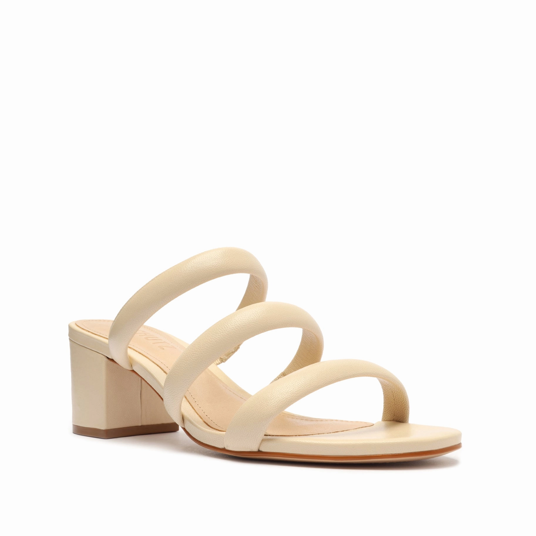 Olly Mid Block Nappa Leather Sandal