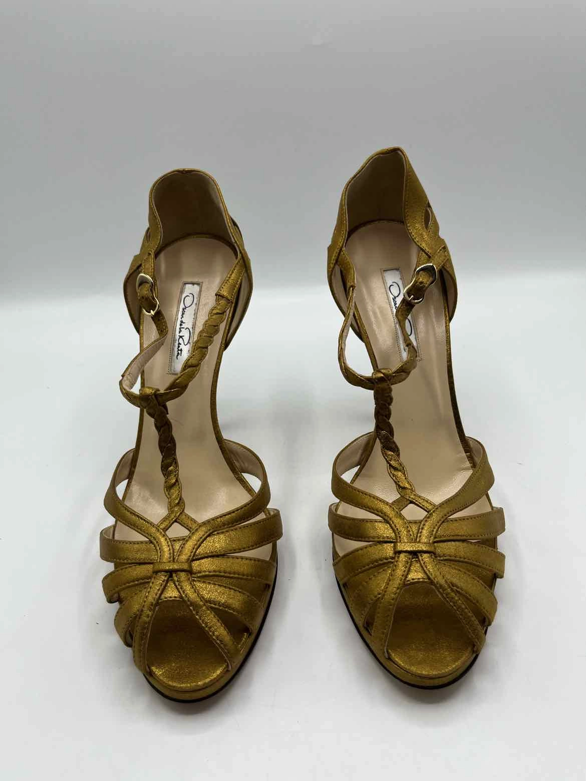 Oscar de la Renta metallic gold Size 40 Shoes