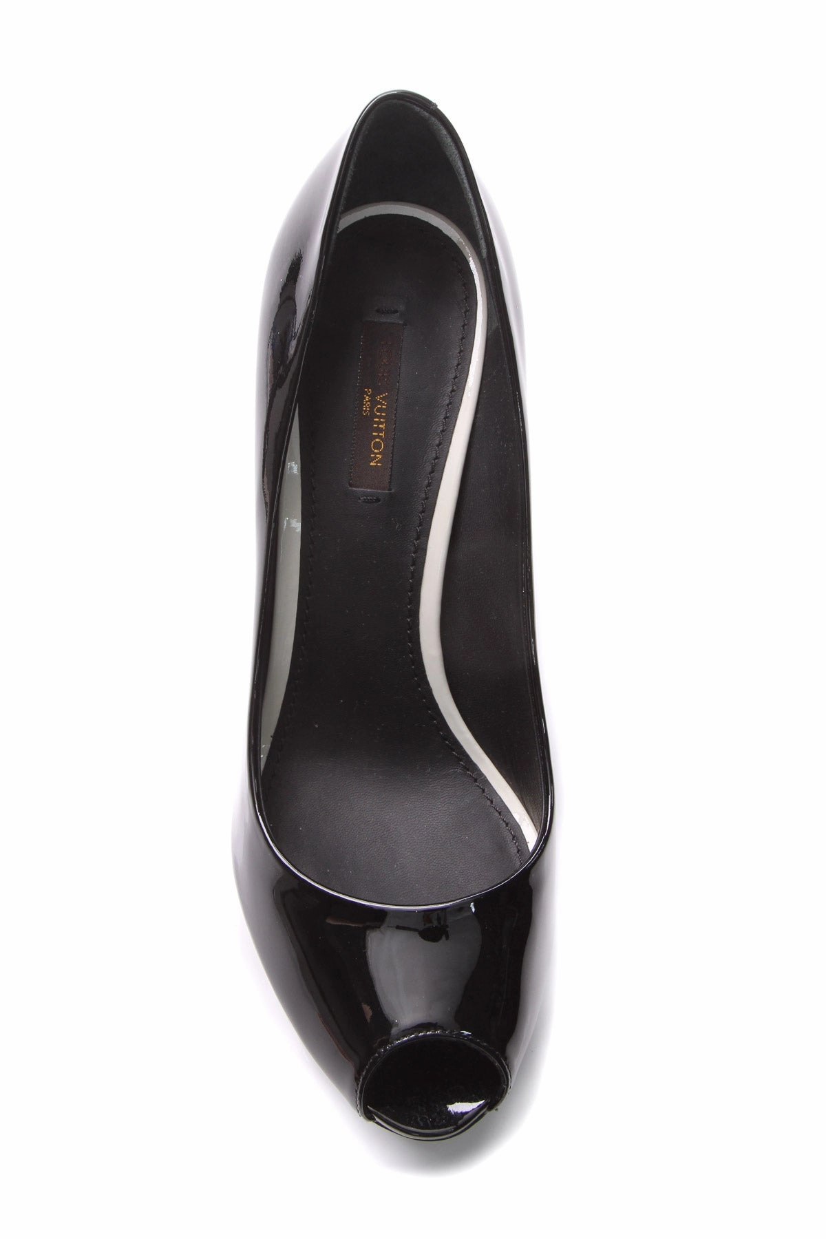 Patent Eyeline Peep-Toe Pumps - Size 40