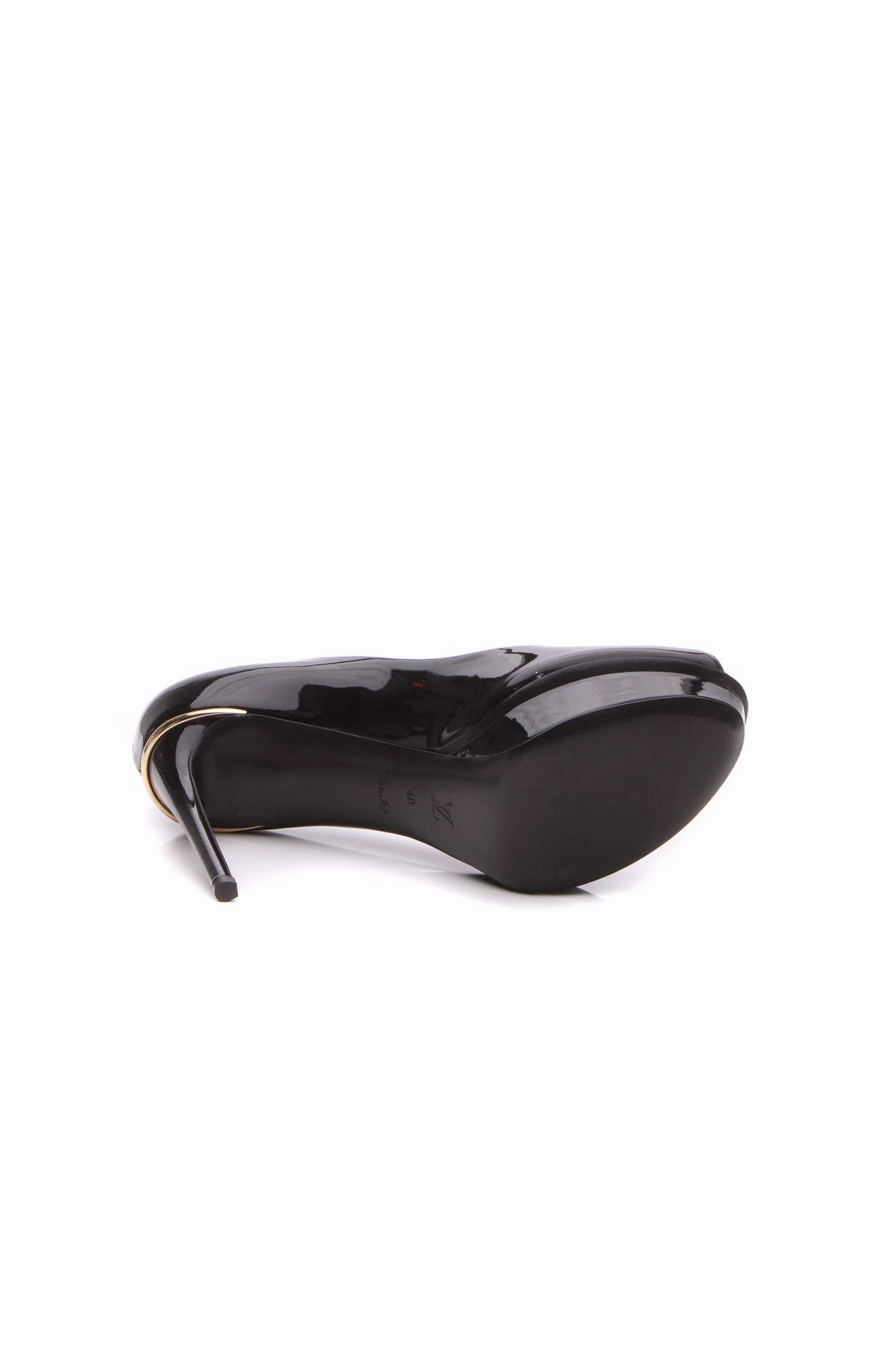 Patent Eyeline Peep-Toe Pumps - Size 40