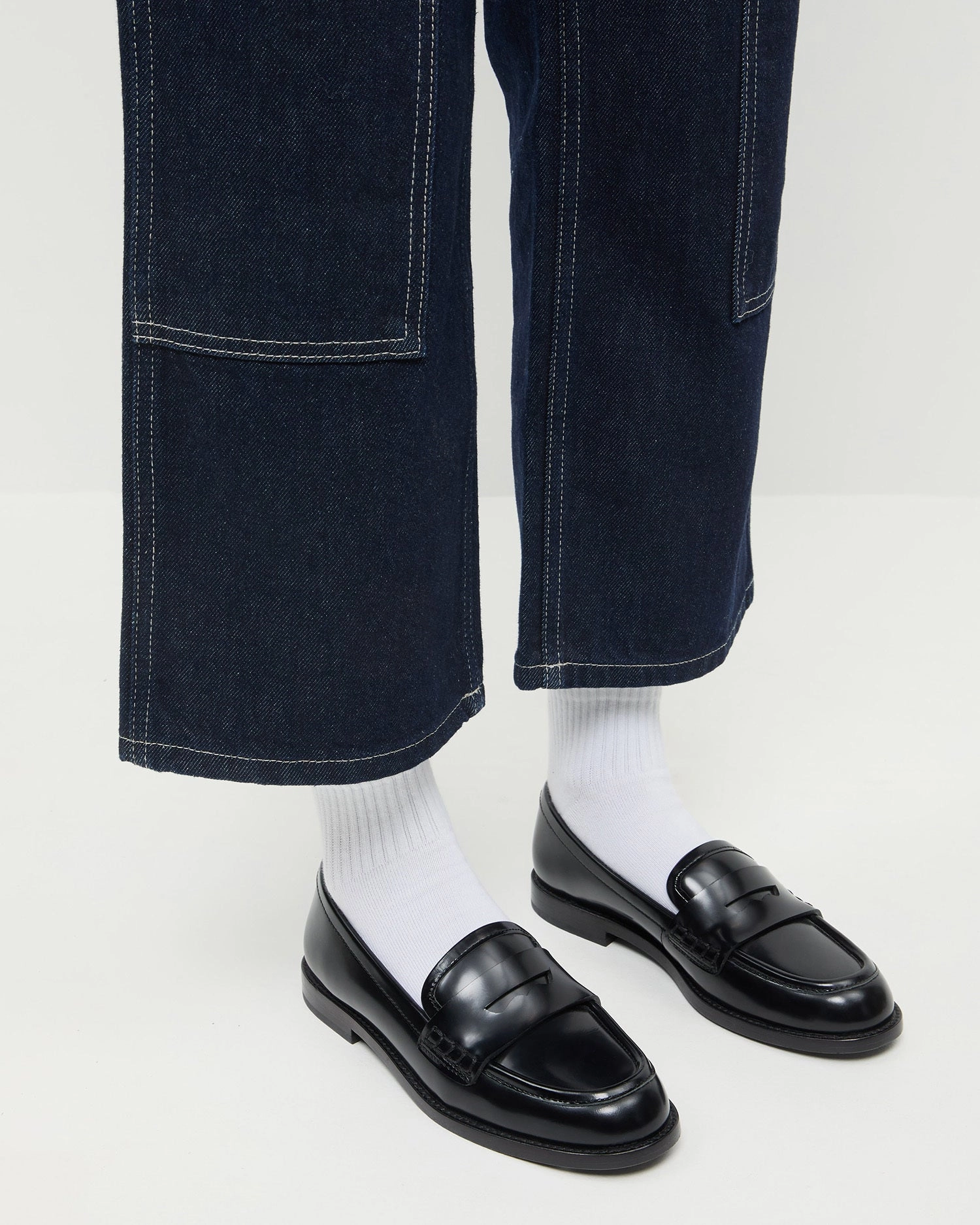 Rachel Black Leather Loafer