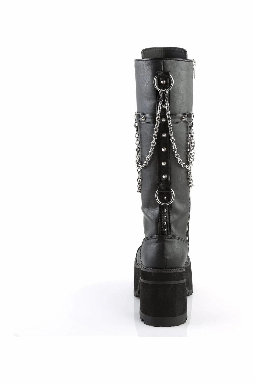 RANGER-303 Black Hologram Patent Knee Boot