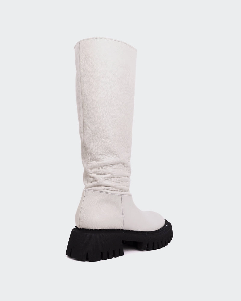 Rector Off White Leather