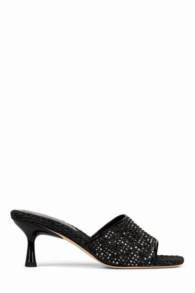Rikki Sandal - Black Embellished