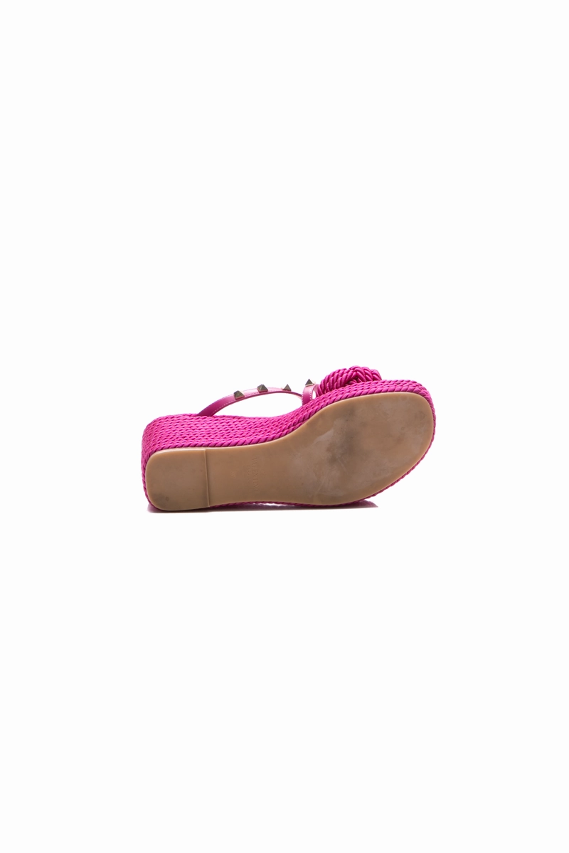 Rockstud Braided Wedges - Size 37