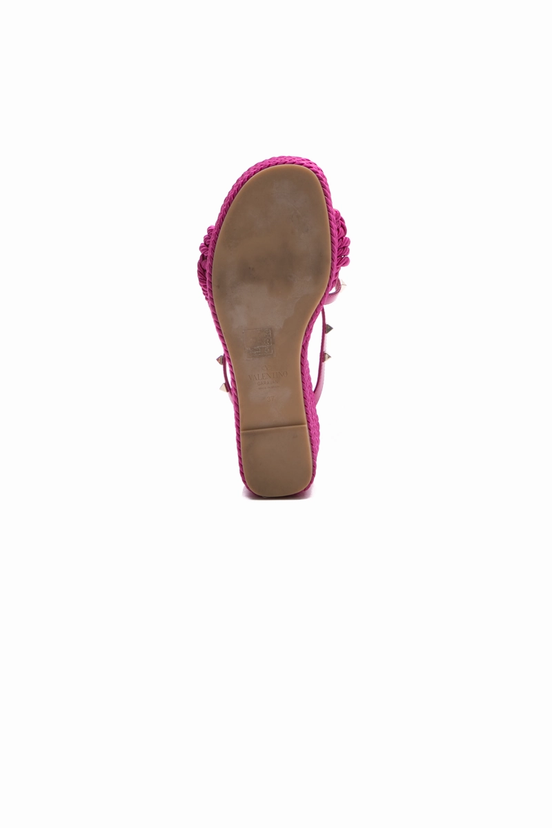Rockstud Braided Wedges - Size 37