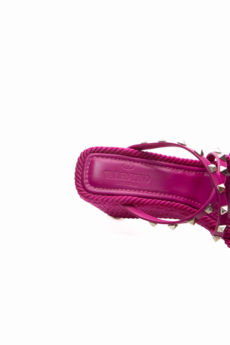 Rockstud Braided Wedges - Size 37