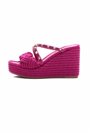 Rockstud Braided Wedges - Size 37