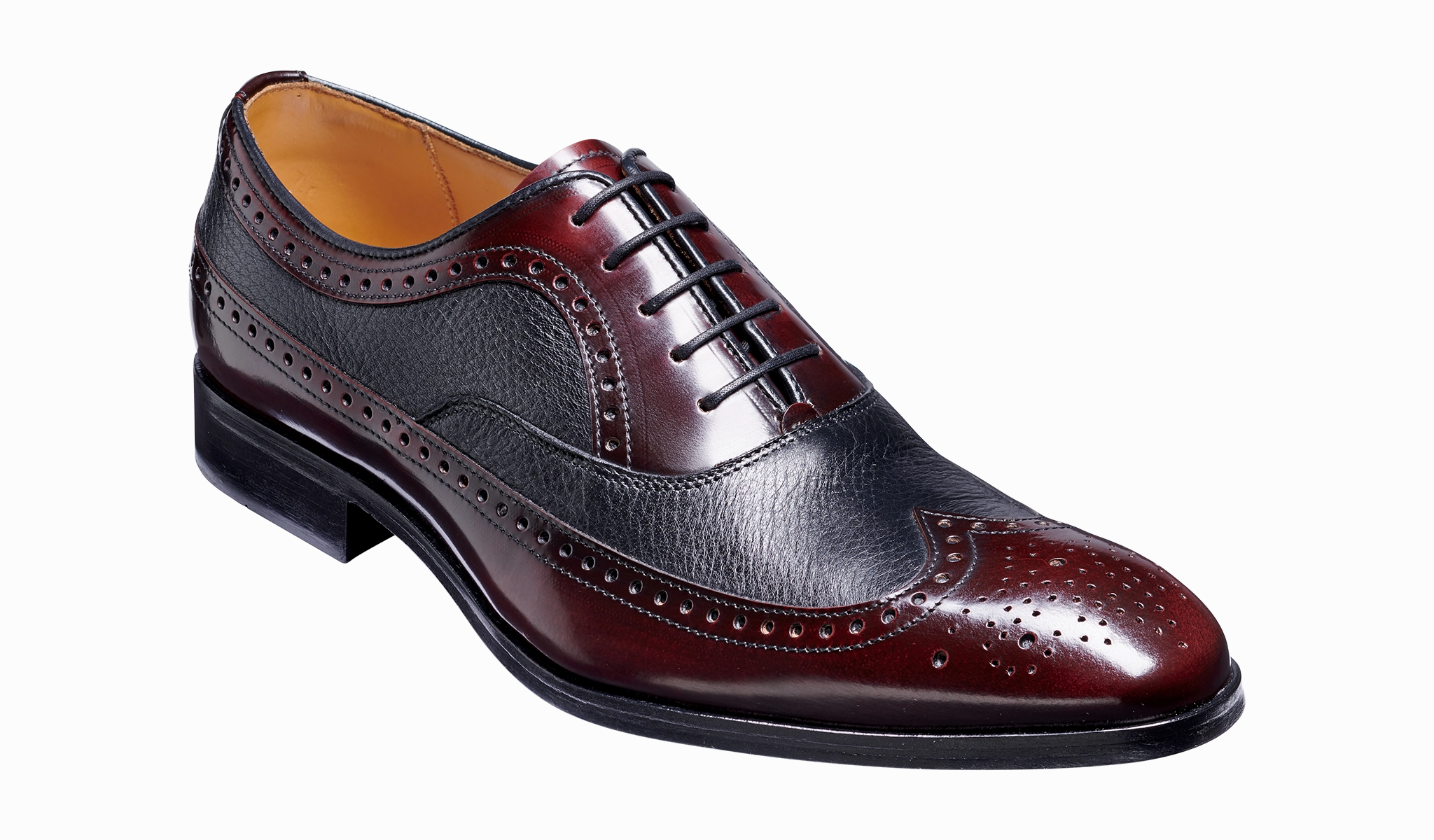 Rugby - Burgundy Hi-Shine / Black Deerskin