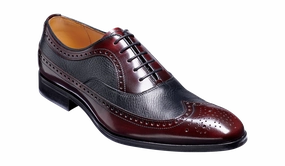Rugby - Burgundy Hi-Shine / Black Deerskin