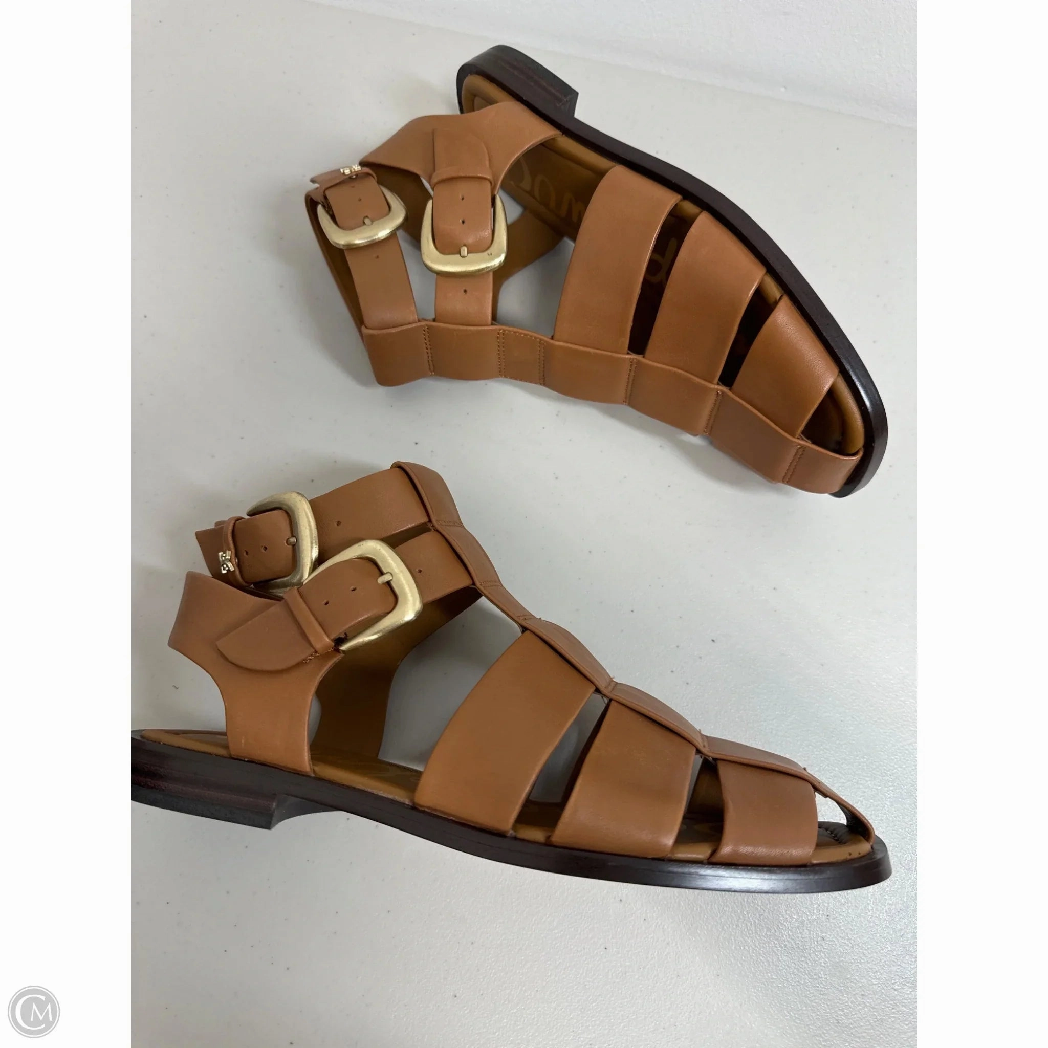Sandals Flats By Sam Edelman In Tan, Size: 9
