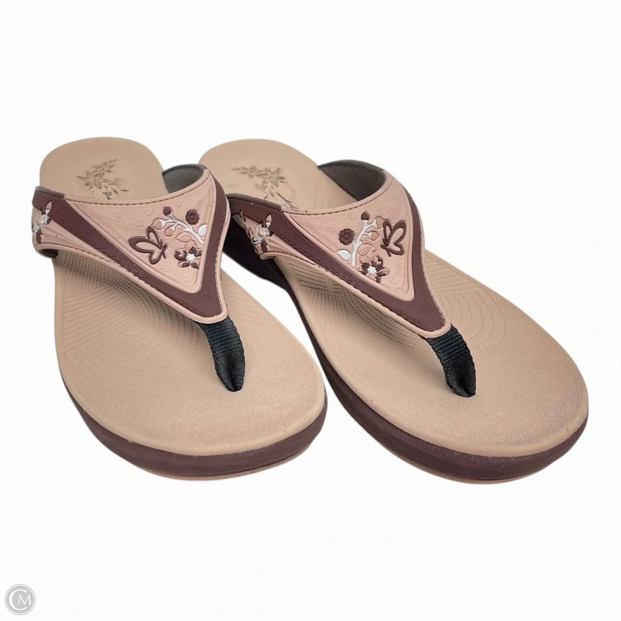 Sandals Flip Flops By Gold Pigeon In Mauve, Size: 6.5