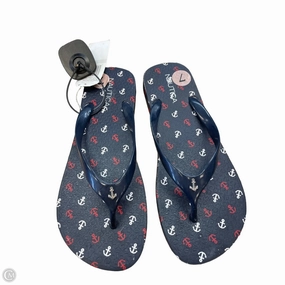 Sandals Flip Flops By Nautica In Navy, Size: 7