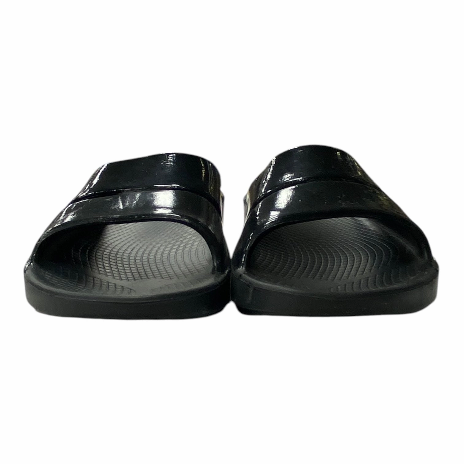 Sandals Flip Flops By Oofos In Black, Size:8