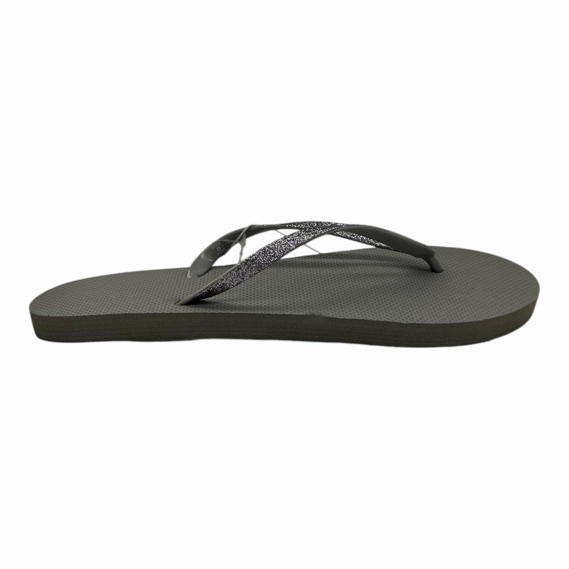 Sandals Flip Flops By Shade & Shore In Grey, Size:10