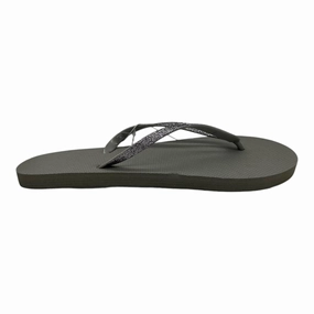 Sandals Flip Flops By Shade & Shore In Grey, Size:10