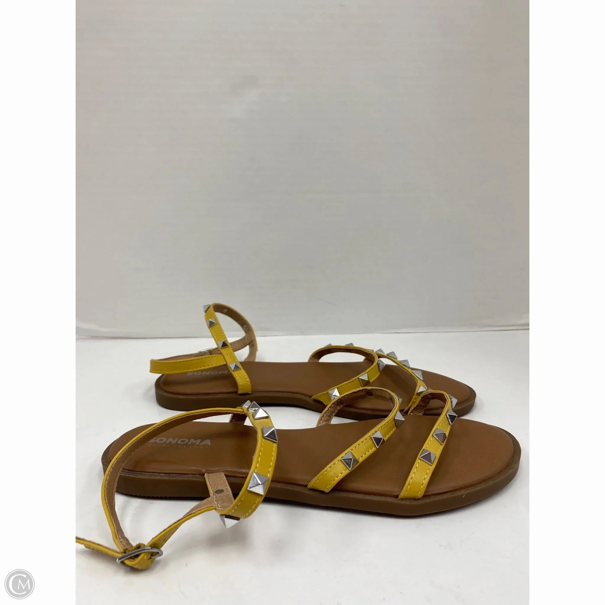 Sandals Flip Flops By Sonoma In Yellow, Size: 7