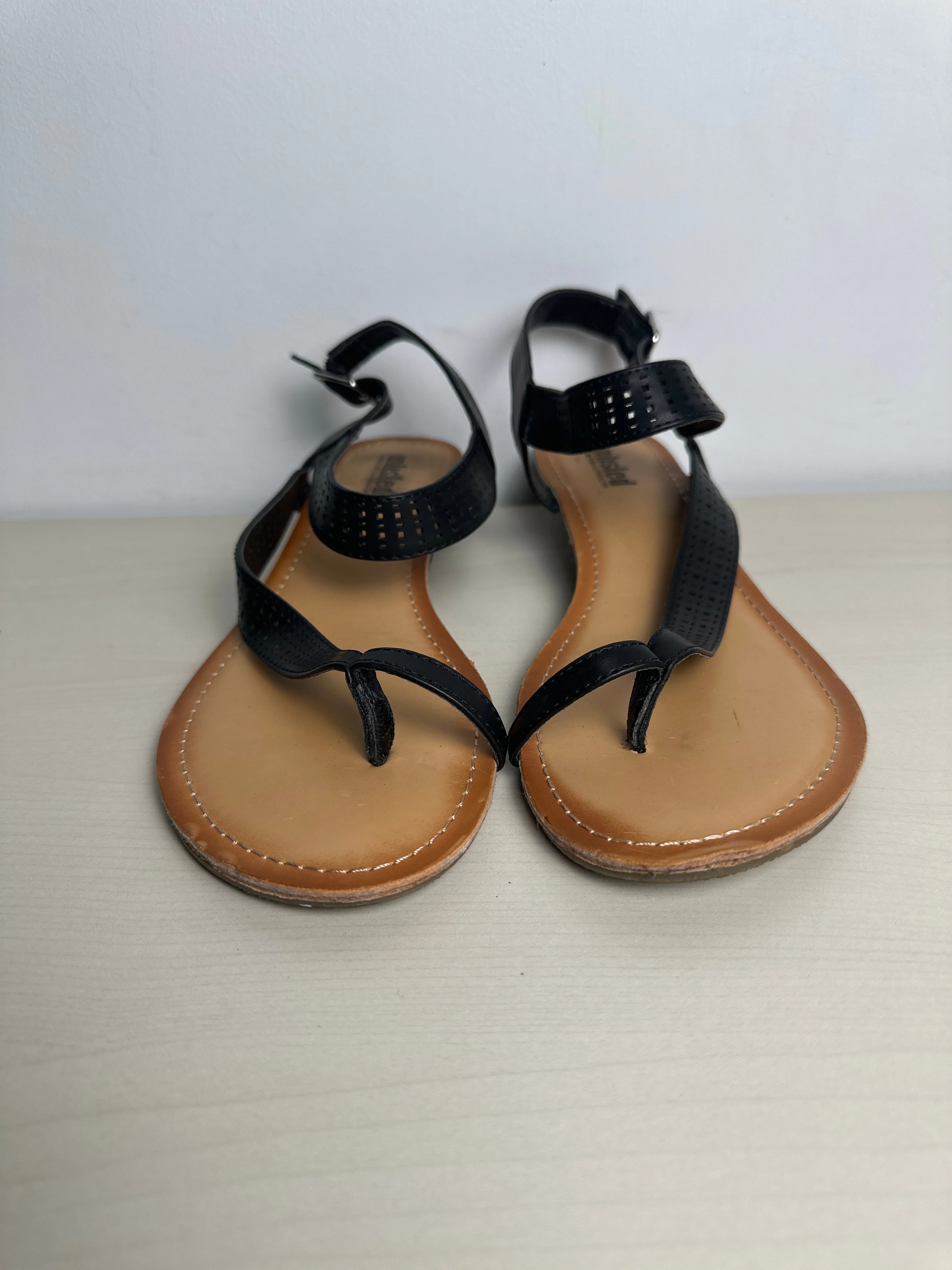 Sandals Flip Flops By Unlisted In Black & Brown, Size: 9