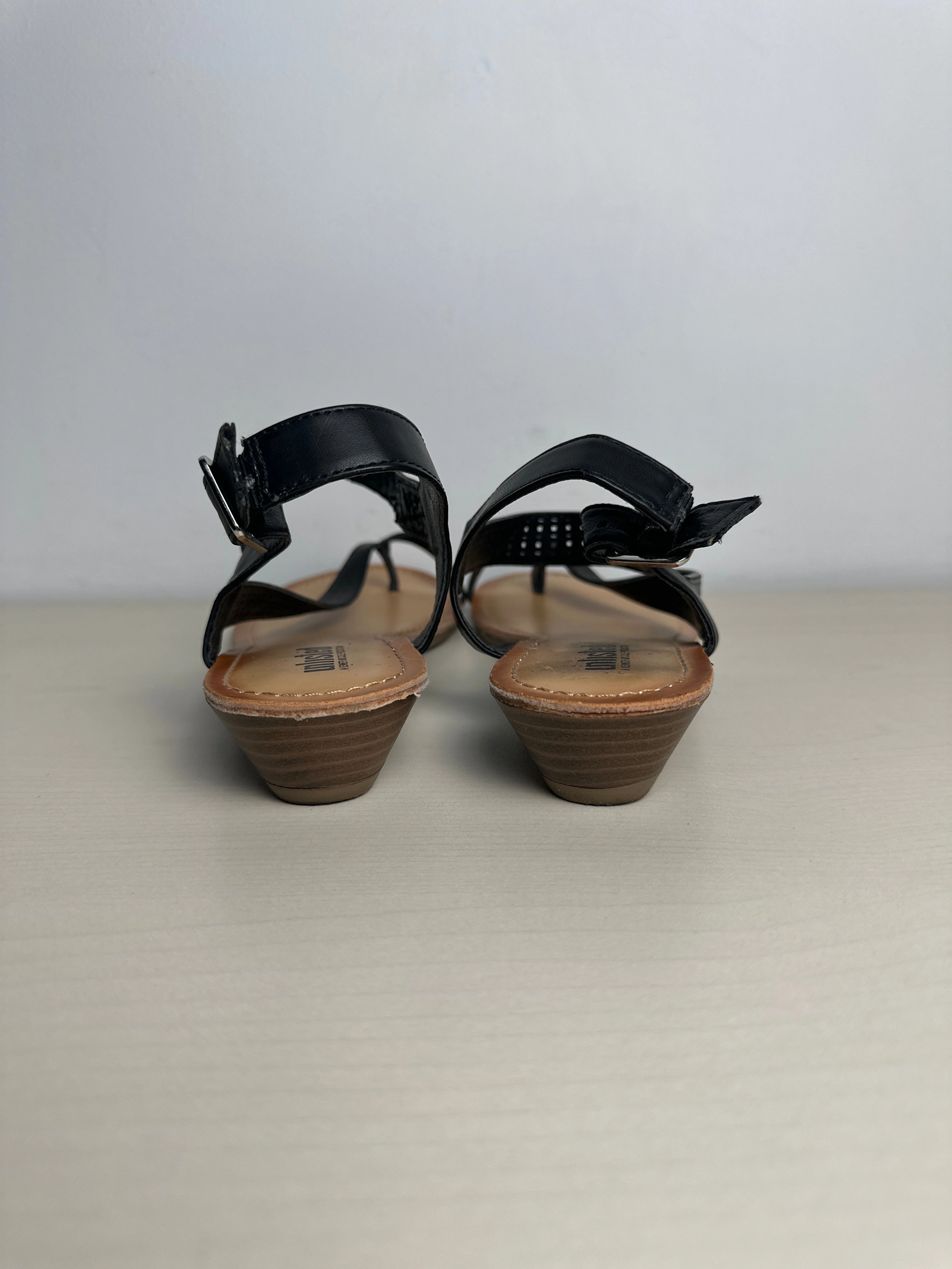 Sandals Flip Flops By Unlisted In Black & Brown, Size: 9