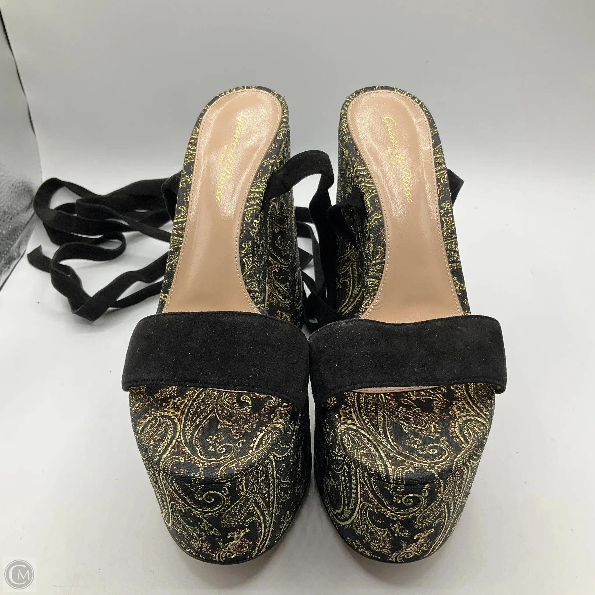 Sandals Heels Block By Cma In Black, Size: 7